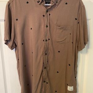 Brown Short Sleeve Shirt